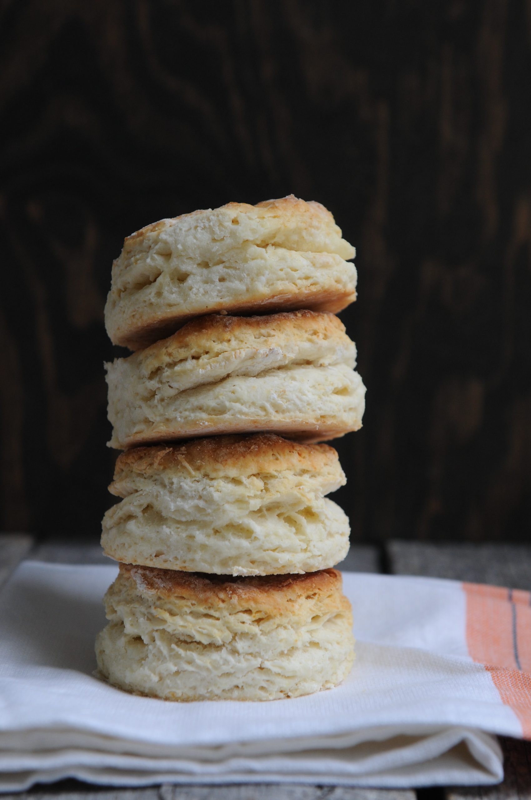 Four buttermilk biscuits